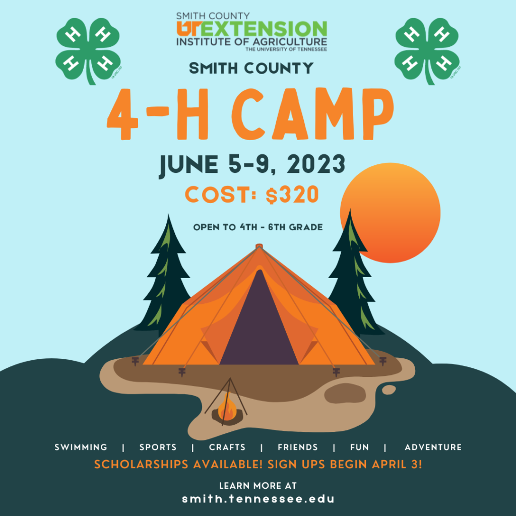 Summer 4H Camps, Events, & Activities Smith County