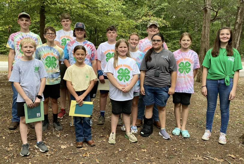 A group of Smith County 4-H Forestry Judging Students