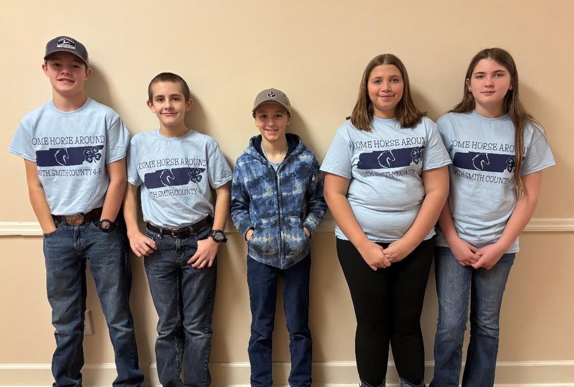 Pictured are Kyler Yerge, Luke Chartier, Titus Chartier, Katie Belle Butler, and Katelyn Kooken.